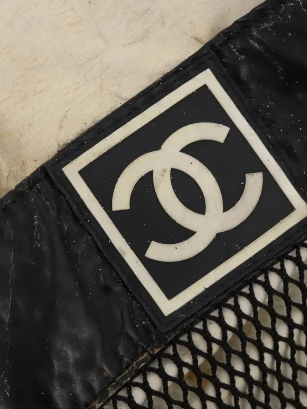 CHANEL Shoulder Bag Vinyl White CC Auth mr2043